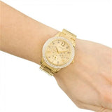 Buy Shop Guess Bedazzle Diamonds Gold Dial Gold Steel Strap Watch For Women - W1097L2 USA Online