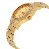 Buy Shop Guess Bedazzle Diamonds Gold Dial Gold Steel Strap Watch For Women - W1097L2 USA Online
