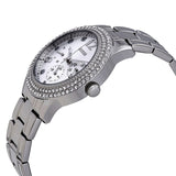 Buy Shop Guess Bedazzle Diamonds Silver Dial Silver Steel Strap Watch For Women - W1097L1 USA Online