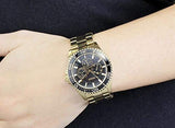 Buy Shop Guess BFF Multifunction Black Dial Gold Steel Strap Watch for Women - W0231L3 USA Online