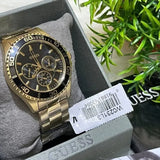 Buy Shop Guess BFF Multifunction Black Dial Gold Steel Strap Watch for Women - W0231L3 USA Online