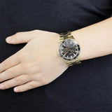 Buy Shop Guess BFF Multifunction Black Dial Gold Steel Strap Watch for Women - W0231L3 USA Online
