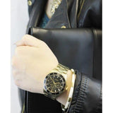 Buy Shop Guess BFF Multifunction Black Dial Gold Steel Strap Watch for Women - W0231L3 USA Online