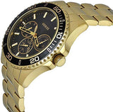 Buy Shop Guess BFF Multifunction Black Dial Gold Steel Strap Watch for Women - W0231L3 USA Online