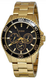 Buy Shop Guess BFF Multifunction Black Dial Gold Steel Strap Watch for Women - W0231L3 USA Online
