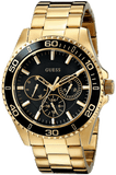 Buy Shop Guess BFF Multifunction Black Dial Gold Steel Strap Watch for Women - W0231L3 USA Online