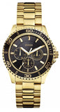 Buy Shop Guess BFF Multifunction Black Dial Gold Steel Strap Watch for Women - W0231L3 USA Online