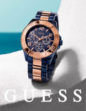 Buy Shop Guess BFF Multifunction Blue Dial Two Tone Steel Strap Watch for Women - W0231L6 USA Online
