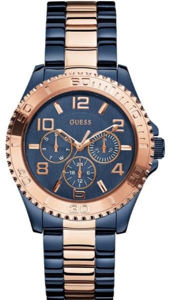 Buy Shop Guess BFF Multifunction Blue Dial Two Tone Steel Strap Watch for Women - W0231L6 USA Online