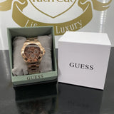 Buy Shop Guess BFF Multifunction Brown Dial Rose Gold Steel Strap Watch for Women - W0231L8 USA Online
