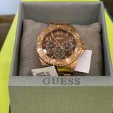 Buy Shop Guess BFF Multifunction Brown Dial Rose Gold Steel Strap Watch for Women - W0231L8 USA Online