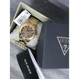 Buy Shop Guess BFF Multifunction Brown Dial Rose Gold Steel Strap Watch for Women - W0231L8 USA Online