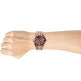 Buy Shop Guess BFF Multifunction Brown Dial Rose Gold Steel Strap Watch for Women - W0231L8 USA Online
