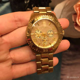 Buy Shop Guess BFF Multifunction Gold Dial Gold Steel Strap Watch for Men - W0231L2 USA Online