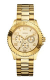 Buy Shop Guess BFF Multifunction Gold Dial Gold Steel Strap Watch for Men - W0231L2 USA Online