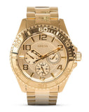 Buy Shop Guess BFF Multifunction Gold Dial Gold Steel Strap Watch for Men - W0231L2 USA Online