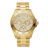 Buy Shop Guess BFF Multifunction Gold Dial Gold Steel Strap Watch for Men - W0231L2 USA Online