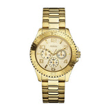 Buy Shop Guess BFF Multifunction Gold Dial Gold Steel Strap Watch for Men - W0231L2 USA Online