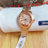 Buy Shop Guess BFF Multifunction Rose Gold Dial Rose Gold Steel Strap Watch for Women - W0231L4 USA Online