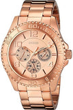 Buy Shop Guess BFF Multifunction Rose Gold Dial Rose Gold Steel Strap Watch for Women - W0231L4 USA Online
