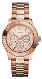 Buy Shop Guess BFF Multifunction Rose Gold Dial Rose Gold Steel Strap Watch for Women - W0231L4 USA Online