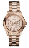 Buy Shop Guess BFF Multifunction Rose Gold Dial Rose Gold Steel Strap Watch for Women - W0231L4 USA Online