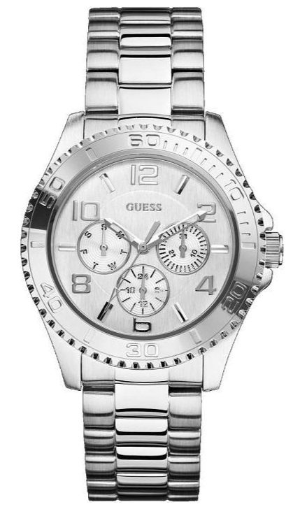 Buy Shop Guess BFF Multifunction Silver Dial Silver Steel Strap Watch for Women - W0231L1 USA Online