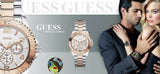Buy Shop Guess BFF Multifunction Silver Dial Two Tone Steel Strap Watch for Women - W0231L5 USA Online