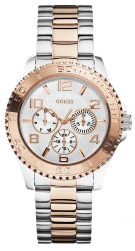 Buy Shop Guess BFF Multifunction Silver Dial Two Tone Steel Strap Watch for Women - W0231L5 USA Online