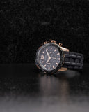 Buy Shop Guess Caliber Chronograph Black Dial Black Rubber Strap Watch for Men - W0864G2 USA Online