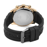 Buy Shop Guess Caliber Chronograph Black Dial Black Rubber Strap Watch for Men - W0864G2 USA Online