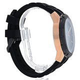 Buy Shop Guess Caliber Chronograph Black Dial Black Rubber Strap Watch for Men - W0864G2 USA Online