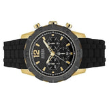 Buy Shop Guess Caliber Chronograph Black Dial Black Rubber Strap Watch for Men - W0864G3 USA Online