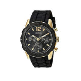 Buy Shop Guess Caliber Chronograph Black Dial Black Rubber Strap Watch for Men - W0864G3 USA Online