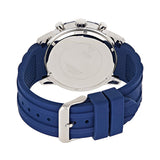 Buy Shop Guess Caliber Chronograph White Dial Blue Rubber Strap Watch for Men - W0864G6 USA Online