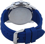 Buy Shop Guess Caliber Chronograph White Dial Blue Rubber Strap Watch for Men - W0864G6 USA Online