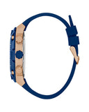 Buy Shop Guess Caliber Chronograph White Dial Blue Silicone Strap Watch for Men - W0864G5 USA Online