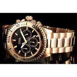 Buy Shop Guess Chaser Chronograph Black Dial Rose Gold Steel Strap Watch for Men - W0170G3 USA Online
