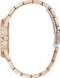 Buy Shop Guess Chaser Chronograph Black Dial Rose Gold Steel Strap Watch for Men - W0170G3 USA Online