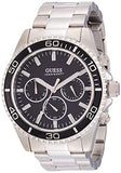 Buy Shop Guess Chaser Chronograph Black Dial Silver Steel Strap Watch for Men - W0170G1 USA Online