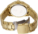 Buy Shop Guess Chaser Multifunction Blue Dial Gold Steel Strap Watch for Men - W0172G5 USA Online