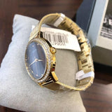 Buy Shop Guess Chelsea Crystals Black Dial Gold Mesh Bracelet Watch For Women - W0647L8 USA Online