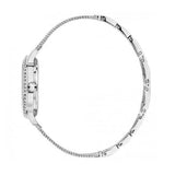 Buy Shop Guess Chelsea Crystals Black Dial Silver Mesh Bracelet Watch For Women - W0647L5 USA Online