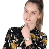 Buy Shop Guess Chelsea Crystals Mother of Pearl White Dial Gold Mesh Bracelet Watch For Women - W0647L7 USA Online