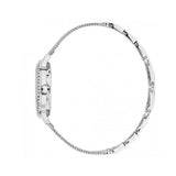 Buy Shop Guess Chelsea Mother of Pearl White Dial Silver Mesh Strap Watch For Women - W0647L1 USA Online