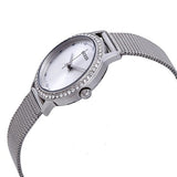 Buy Shop Guess Chelsea Mother of Pearl White Dial Silver Mesh Strap Watch For Women - W0647L1 USA Online