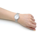Buy Shop Guess Chelsea Quartz Silver Dial Silver Mesh Strap Watch For Women - W0647L6 USA Online