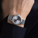 Buy Shop Guess Chelsea Quartz Silver Dial Silver Mesh Strap Watch For Women - W0647L6 USA Online