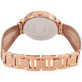 Buy Shop Guess Chiffon Rose Gold Dial Mesh Bracelet Watch For Women - W1083L3 USA Online