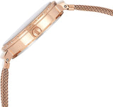 Buy Shop Guess Chiffon Rose Gold Dial Mesh Bracelet Watch For Women - W1083L3 USA Online